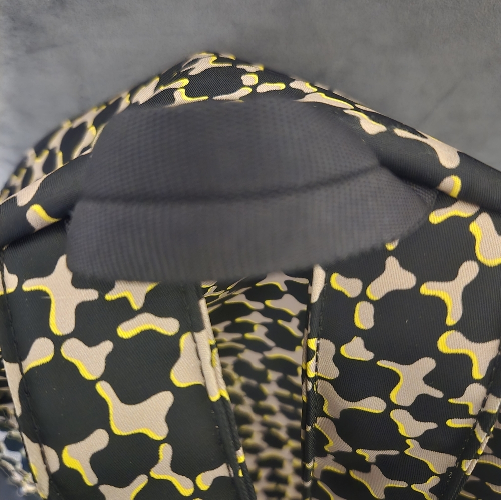 Stylish Black And Yellow Patterned Backpack - image 5